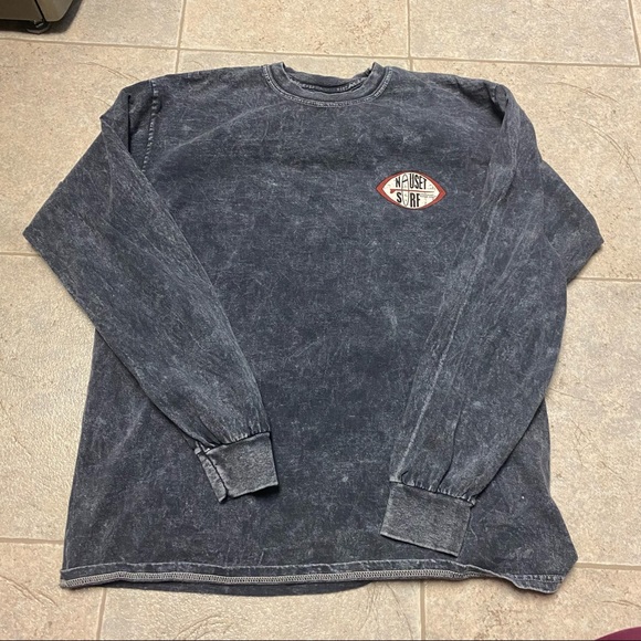 Charcoal grey Nauset Surf Shop long sleeve - Picture 1 of 3
